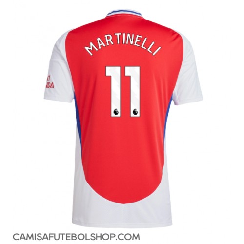 Camisa de time de futebol Arsenal Gabriel Martinelli #11 Replicas 1º Equipamento 2024-25 Manga Curta